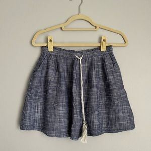 Abercrombie & Fitch Chambray Mini Skirt